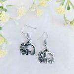 Elephant Outline Earrings