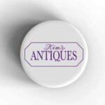 Kim's Antiques Badge/Magnet