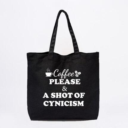 A Shot of Cynicism Tote Bag