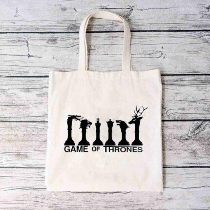 Game of Throes Chess Pieces Tote Bag