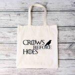 Crows Before Hoes Tote Bag