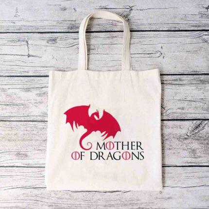 Mother of Dragons Red Tote Bag
