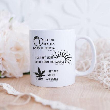 Peaches Lyrics Mug