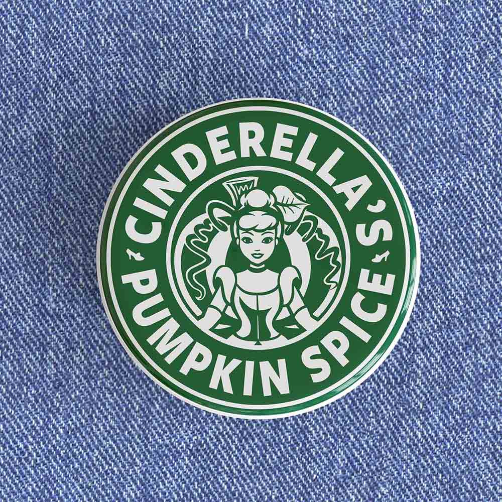 Cinderella's Pumpkin Spice Starbucks Badge/Magnet Cinderella's Pumpkin Spice Starbucks Badge/Magnet