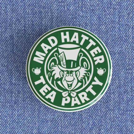 Mad Hatter Tea Party Starbucks Badge/Magnet