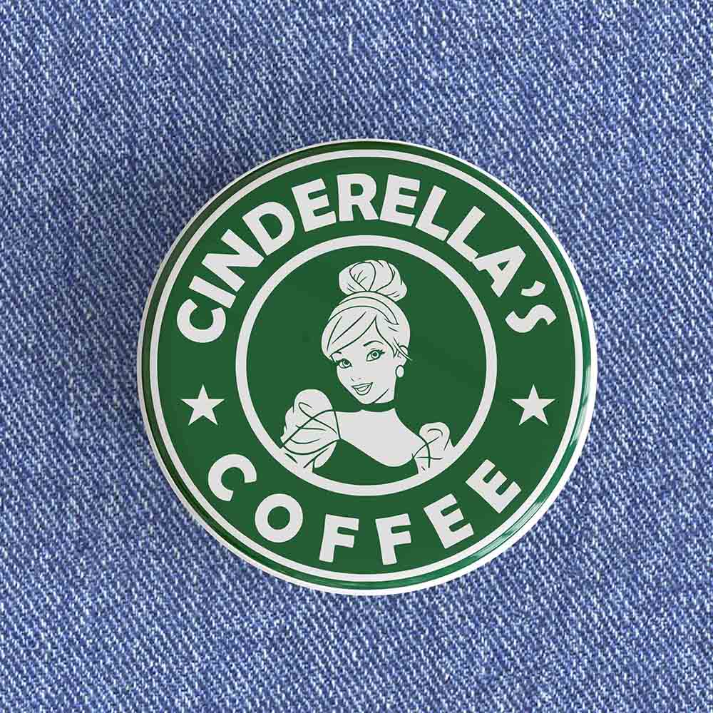 Cinderella's Coffee Starbucks Badge/Magnet Cinderella's Coffee Starbucks Badge/Magnet