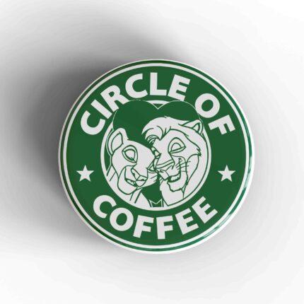 Circle of Coffee Starbucks Badge/Magnet