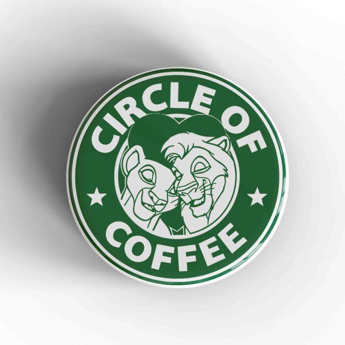 Circle of Coffee Starbucks Badge/Magnet