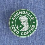 Arendelle Iced Coffee Starbucks Badge/Magnet