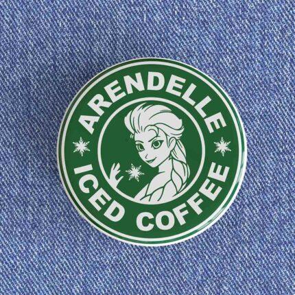 Arendelle Iced Coffee Starbucks Badge/Magnet