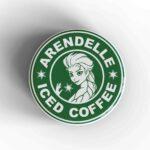 Arendelle Iced Coffee Starbucks Badge/Magnet