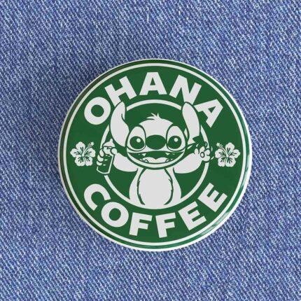 Ohana Coffee Starbucks Badge/Magnet