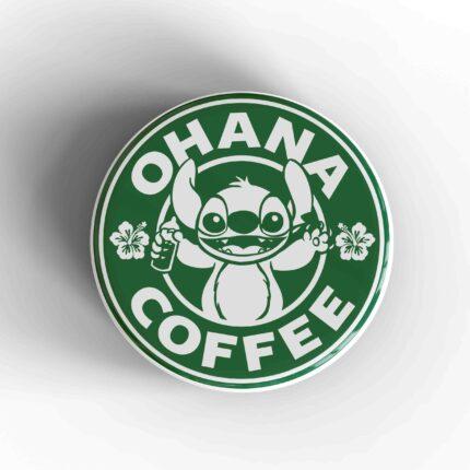 Ohana Coffee Starbucks Badge/Magnet