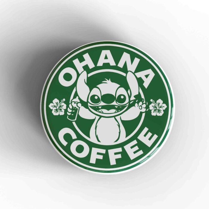 Ohana Coffee Starbucks Badge/Magnet