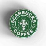 Scarbucks Coffee Badge/Magnet
