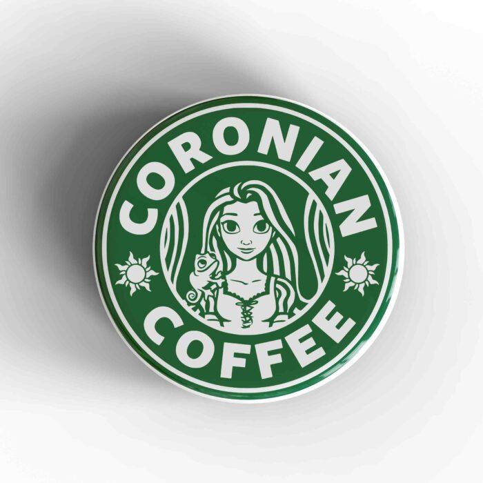 Coronian Coffee Badge/Magnet