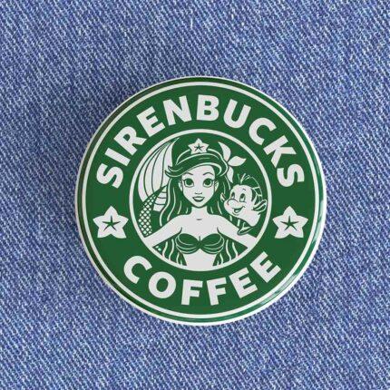 Siren Bucks Coffee Badge/Magnet