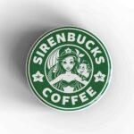 Siren Bucks Coffee Badge/Magnet