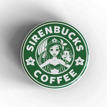 Siren Bucks Coffee Badge/Magnet