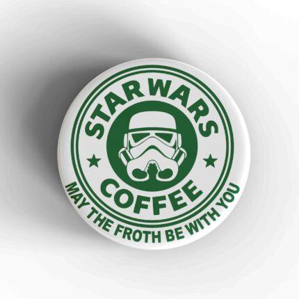 May The Froth Be With You Badge/Magnet