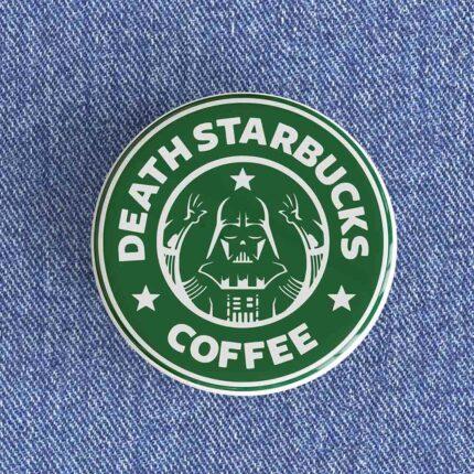 Death Starbucks Coffee Badge/Magnet
