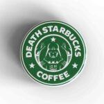 Death Starbucks Coffee Badge/Magnet
