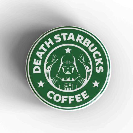 Death Starbucks Coffee Badge/Magnet