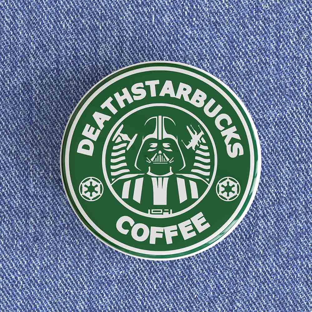 Death Starbucks Coffee Badge/Magnet Death Starbucks Coffee Badge/Magnet