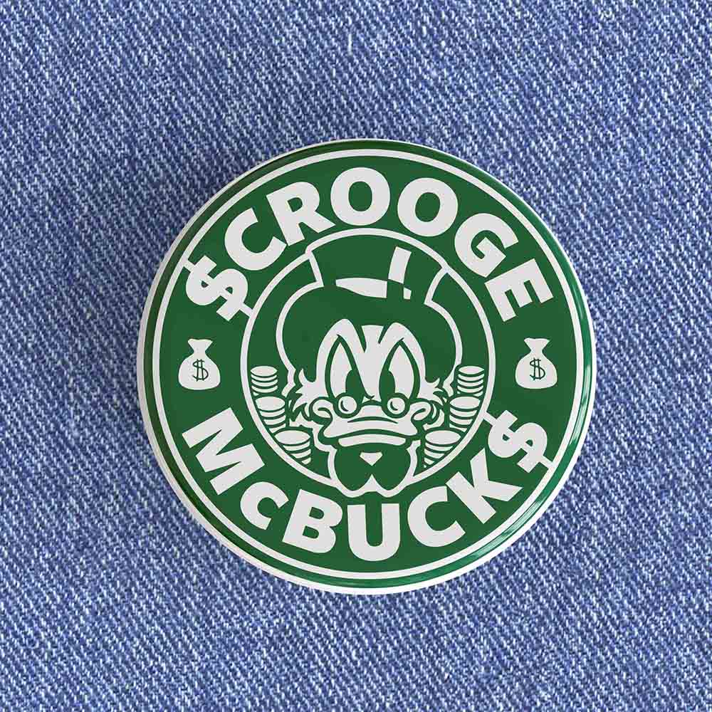 Scrooge McBucks Badge/Magnet Scrooge McBucks Badge/Magnet