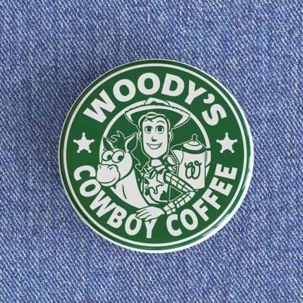Woody's Cowboy Coffee Badge/Magnet