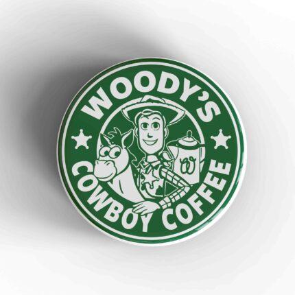 Woody's Cowboy Coffee Badge/Magnet
