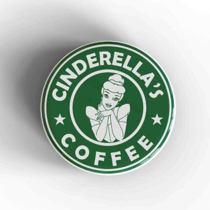 Cinderella's Coffee Starbucks Badge/Magnet