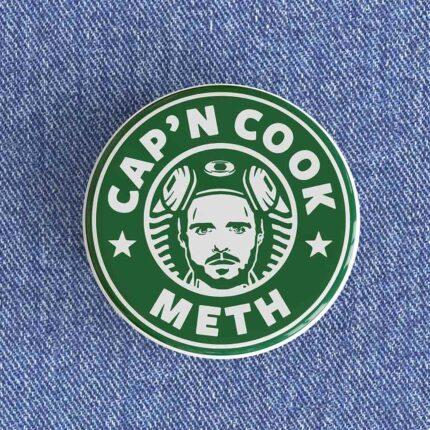 Cap'n Cook Meth Starbucks Badge/Magnet