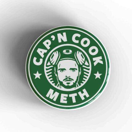 Cap'n Cook Meth Starbucks Badge/Magnet