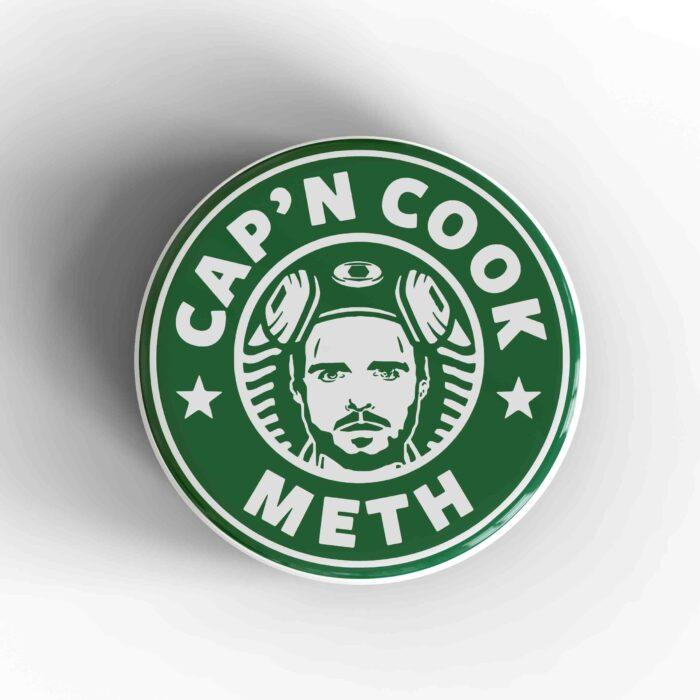 Cap'n Cook Meth Starbucks Badge/Magnet