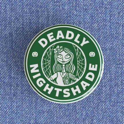 Deadly Nightshade Starbucks Badge/Magnet