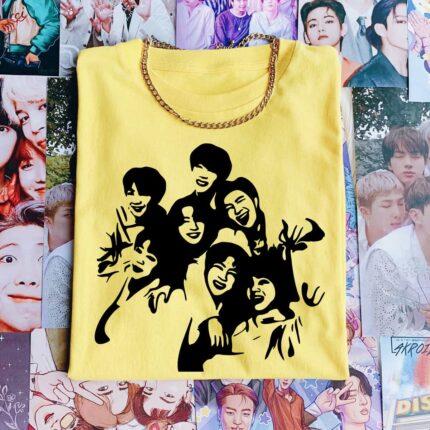 BTS Members Illustration T-Shirt
