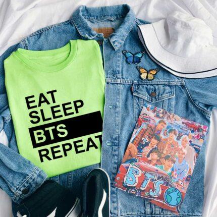 Eat Sleep BTS Repeat T-Shirt