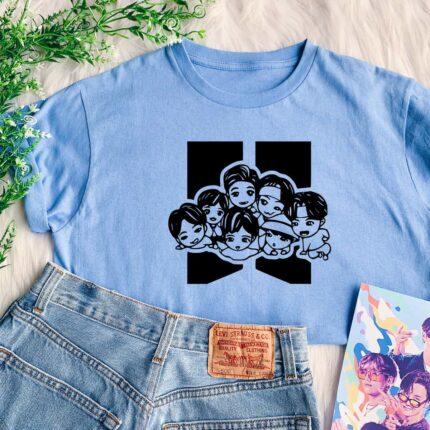 BTS Members Cartoon T-Shirt