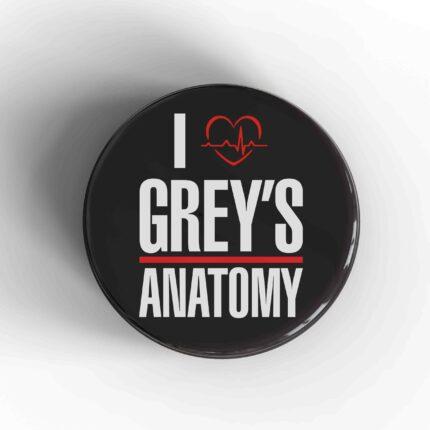 I Love Grey's Anatomy Badge/Magnet