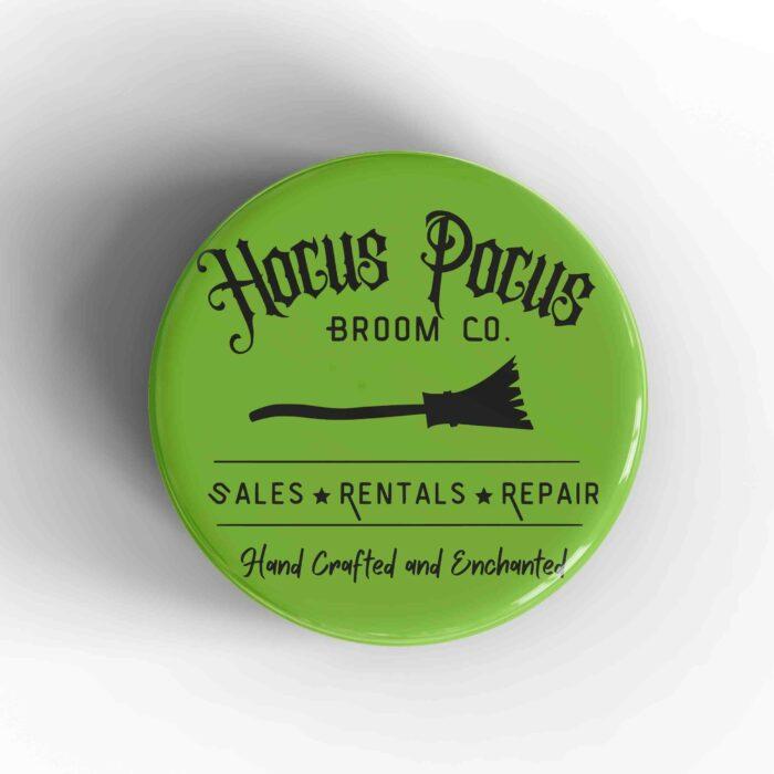 Hocus Pocus Broom Co Badge/Magnet