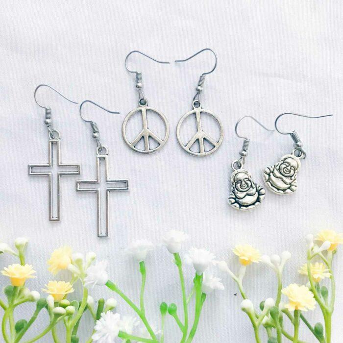 Earrings Flatlay