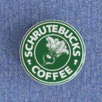 Schrutebucks Coffee Badge