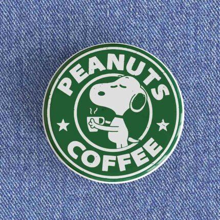 Peanuts Coffee Badge