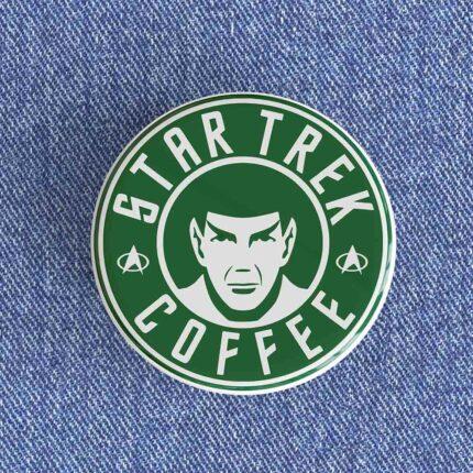 Spock Star Trek Coffee Badge