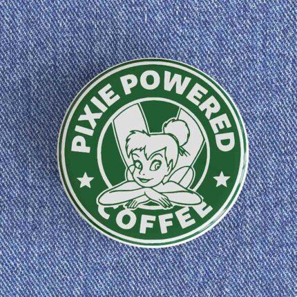 Pixie Powered Coffee Badge