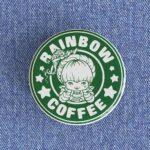 Rainbow Coffee Badge
