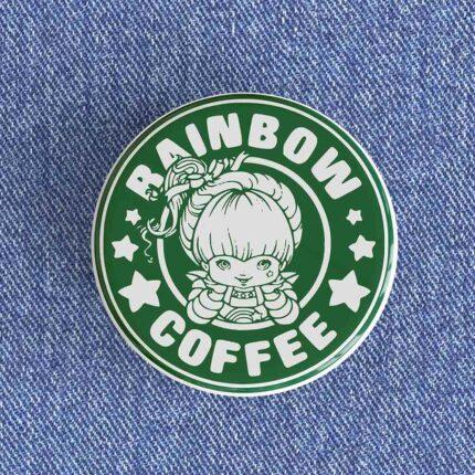 Rainbow Coffee Badge