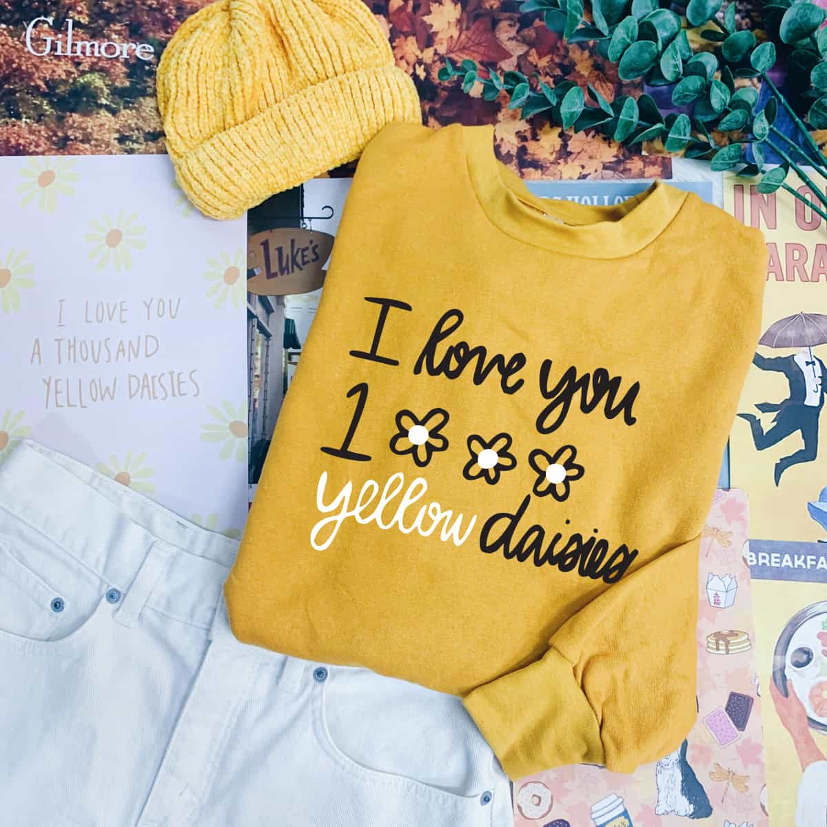 1000 Yellow Daisies Sweatshirt 1000 Yellow Daisies Sweatshirt