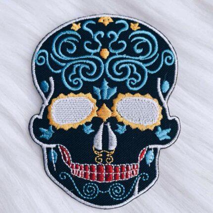 Black Candy Skull Patch